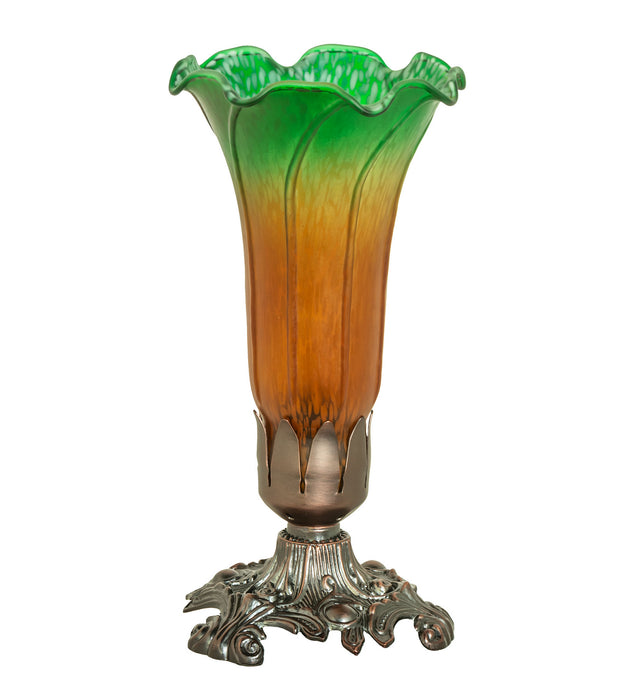 Meyda Tiffany 10214 One Light Mini Lamp, Mahogany Bronze