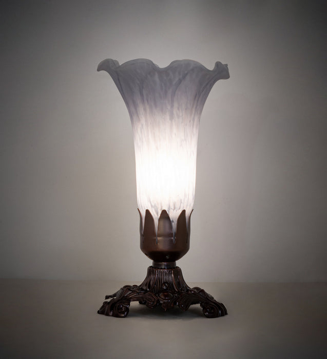 Meyda Tiffany 141548 One Light Mini Lamp, Mahogany Bronze