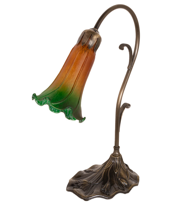 Meyda Tiffany 17014 One Light Mini Lamp, Antique Brass