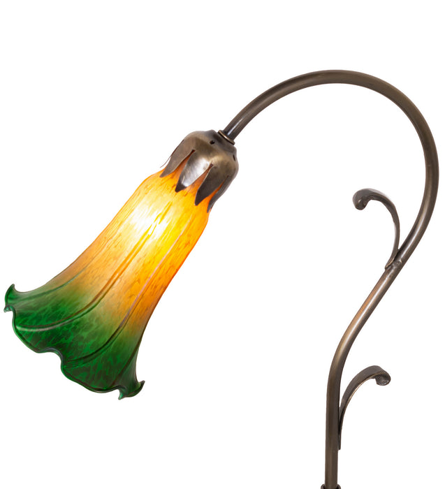 Meyda Tiffany 17014 One Light Mini Lamp, Antique Brass