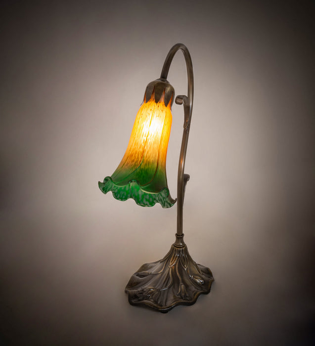 Meyda Tiffany 17014 One Light Mini Lamp, Antique Brass