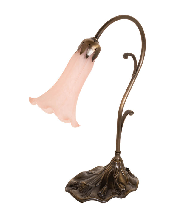 Meyda Tiffany 17022 One Light Mini Lamp, Antique Brass