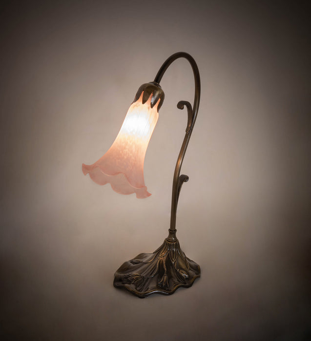 Meyda Tiffany 17022 One Light Mini Lamp, Antique Brass