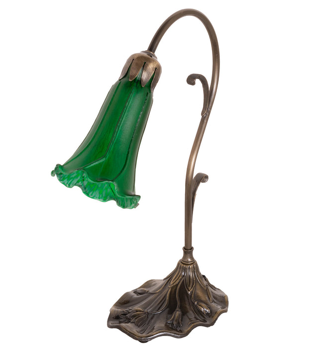 Meyda Tiffany 17043 One Light Mini Lamp, Antique Brass