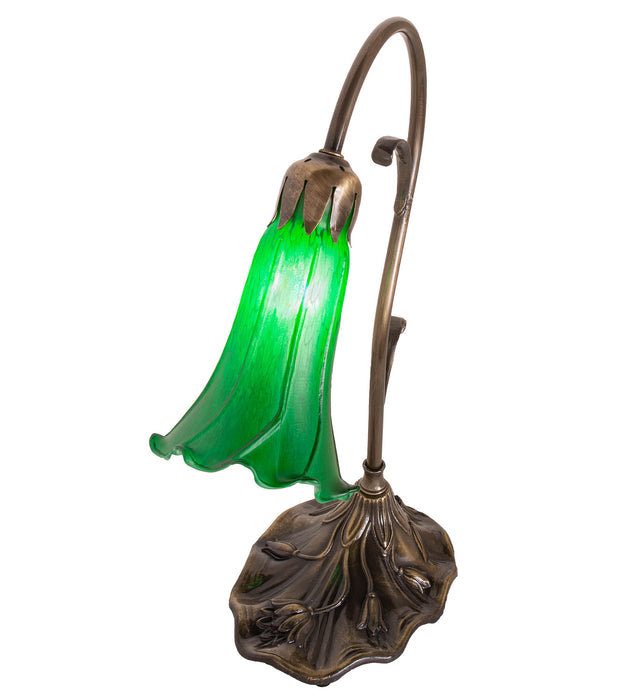 Meyda Tiffany 17043 One Light Mini Lamp, Antique Brass