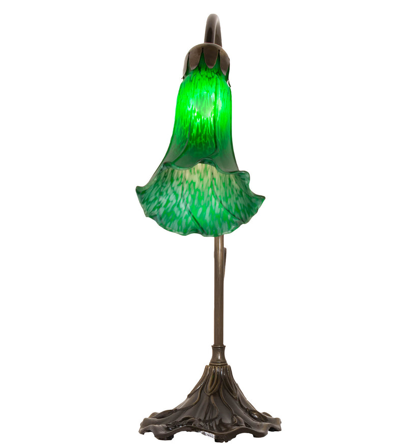 Meyda Tiffany 17043 One Light Mini Lamp, Antique Brass