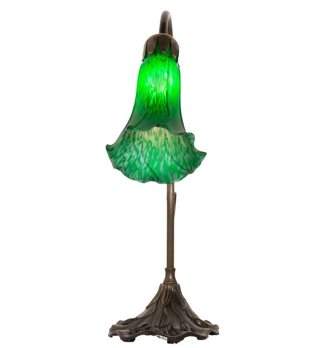 Meyda Tiffany 17043 One Light Mini Lamp, Antique Brass