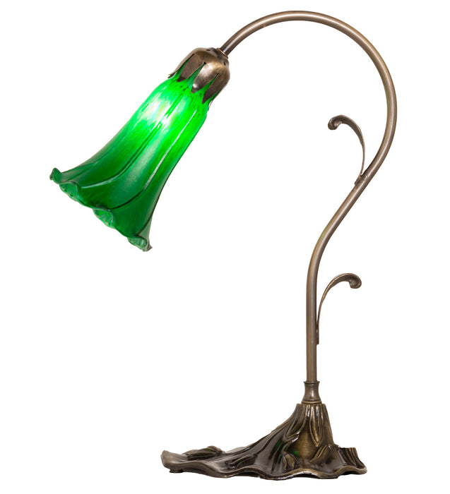 Meyda Tiffany 17043 One Light Mini Lamp, Antique Brass
