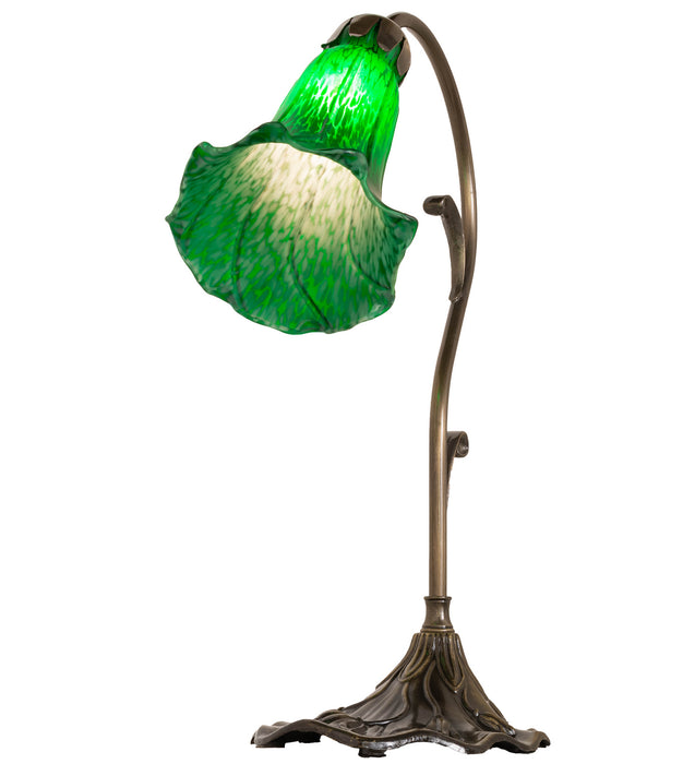 Meyda Tiffany 17043 One Light Mini Lamp, Antique Brass