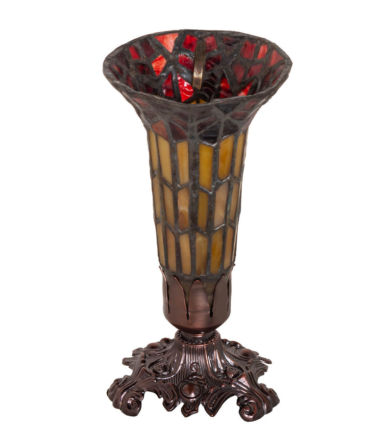 Meyda Tiffany 20232 One Light Mini Lamp, Mahogany Bronze