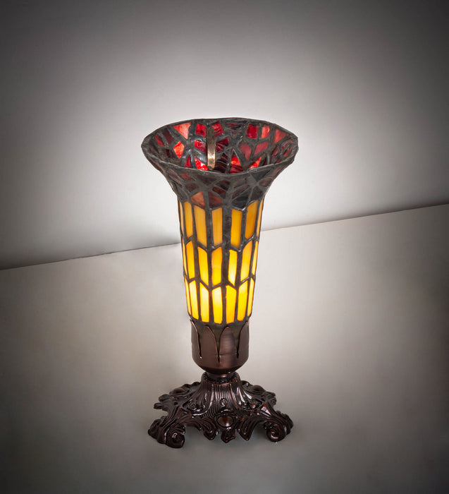 Meyda Tiffany 20232 One Light Mini Lamp, Mahogany Bronze