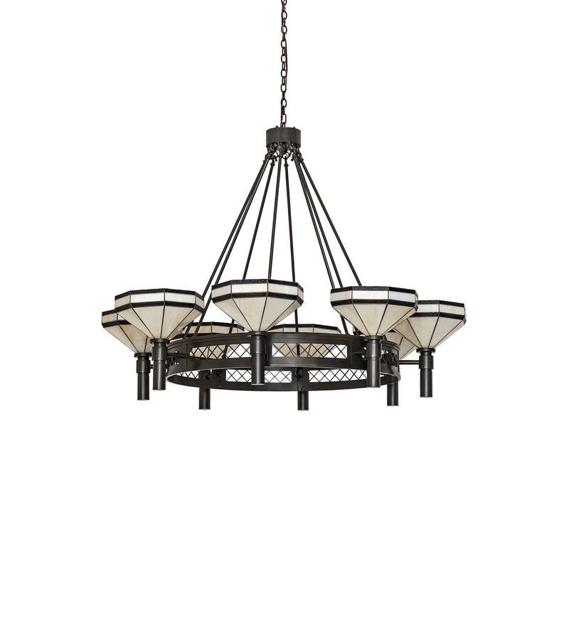 Meyda Tiffany 245369 Eight Light Chandelier, Timeless Bronze