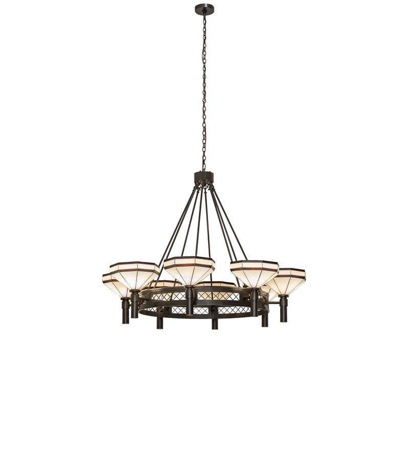 Meyda Tiffany 245369 Eight Light Chandelier, Timeless Bronze