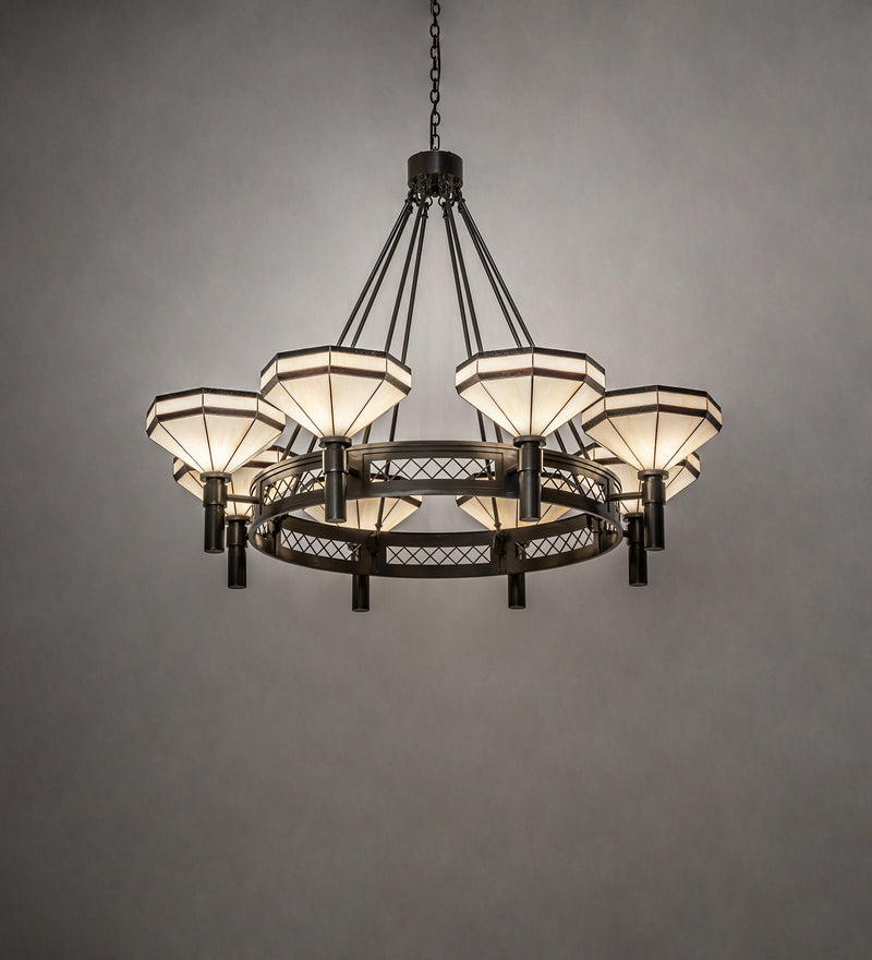 Meyda Tiffany 245369 Eight Light Chandelier, Timeless Bronze