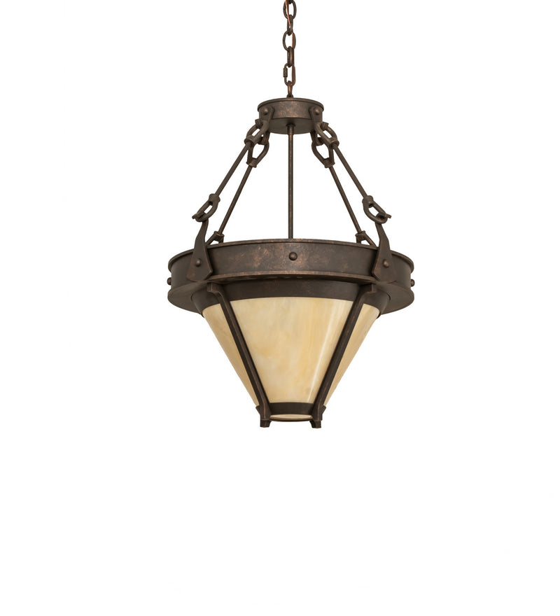 Meyda Tiffany 246057 Two Light Pendant, Gilded Tobacco