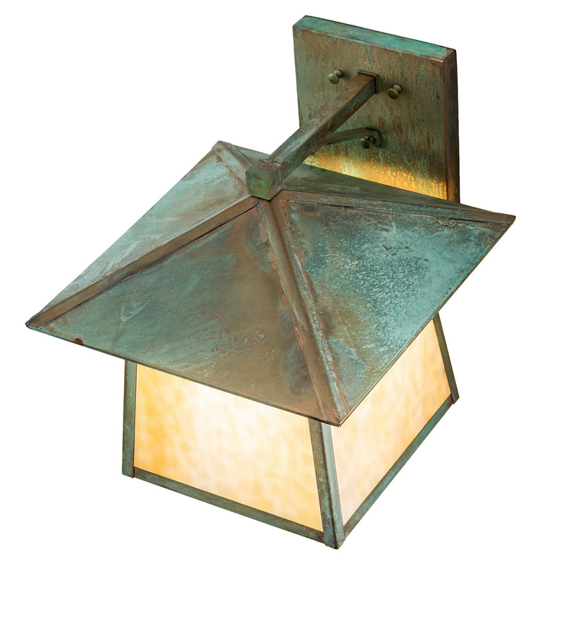 Meyda Tiffany 247826 One Light Wall Sconce, Verdigris