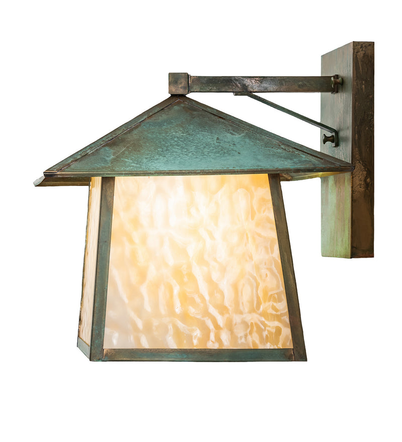 Meyda Tiffany 247826 One Light Wall Sconce, Verdigris