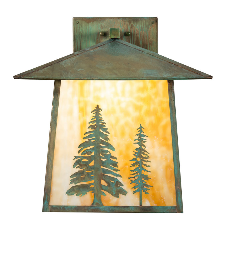 Meyda Tiffany 247827 One Light Wall Sconce, Verdigris