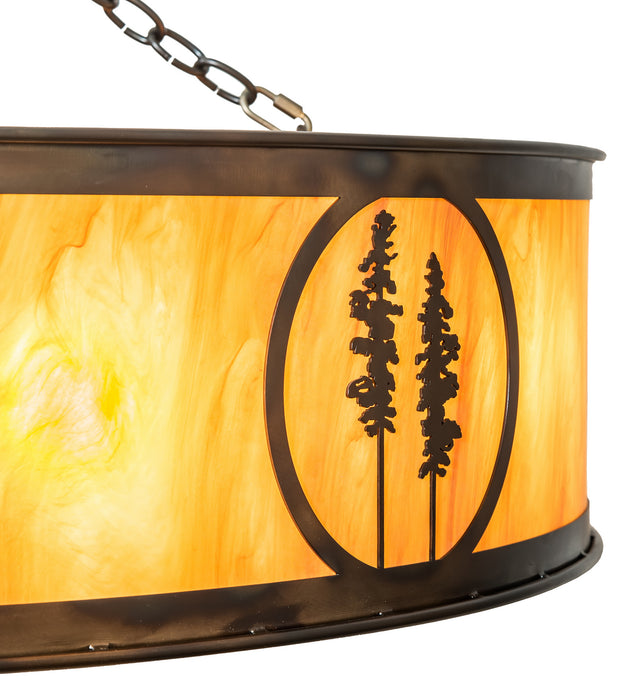 Meyda Tiffany 248311 Eight Light Chandel-Air, Light Burnished Antique Copper