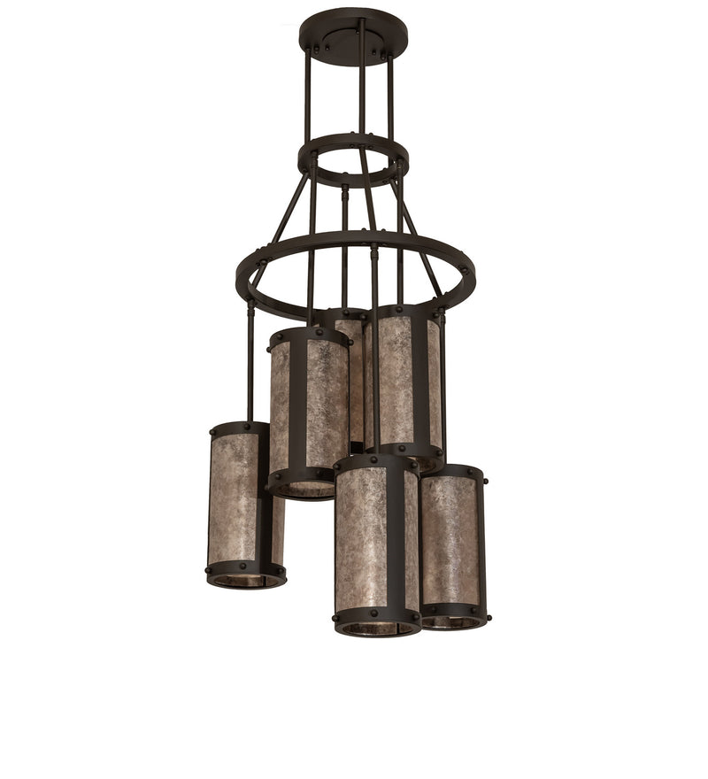 Meyda Tiffany 248345 Six Light Chandelier, Oil Rubbed Bronze
