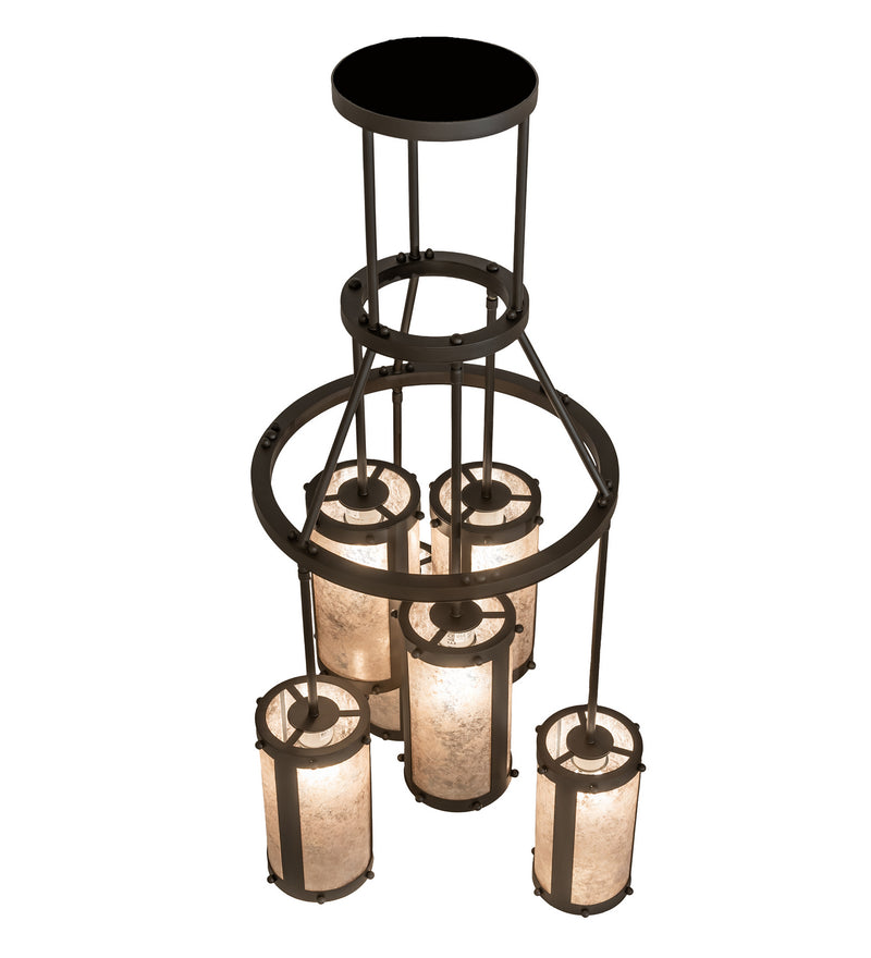 Meyda Tiffany 248345 Six Light Chandelier, Oil Rubbed Bronze