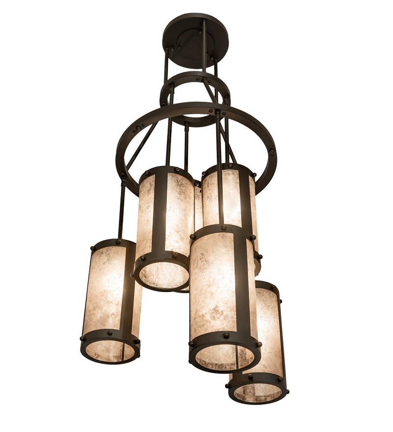 Meyda Tiffany 248345 Six Light Chandelier, Oil Rubbed Bronze