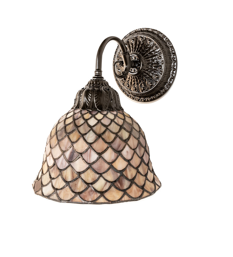 Meyda Tiffany 249827 One Light Wall Sconce, Mahogany Bronze