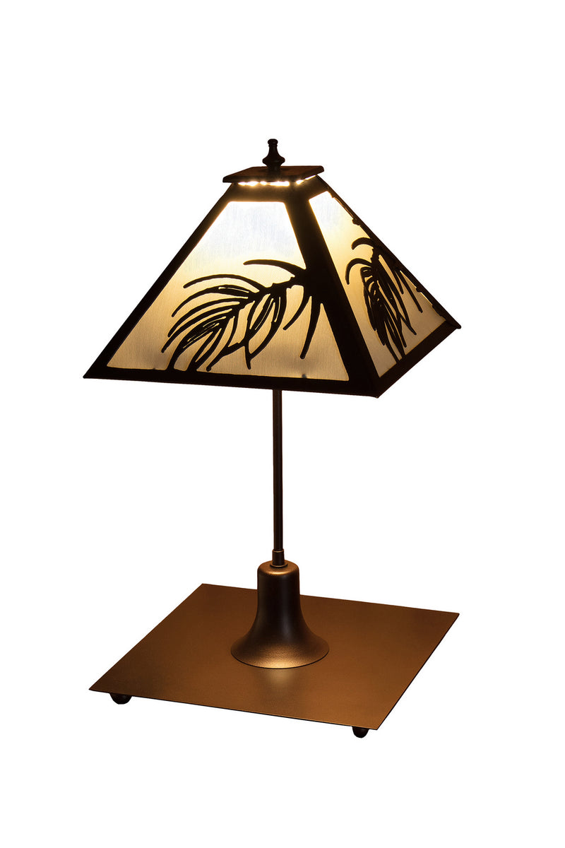 Meyda Tiffany 251508 One Light Table Lamp, Mahogany Bronze