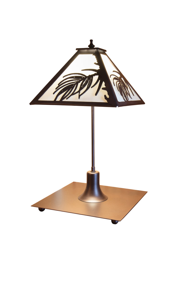 Meyda Tiffany 251508 One Light Table Lamp, Mahogany Bronze