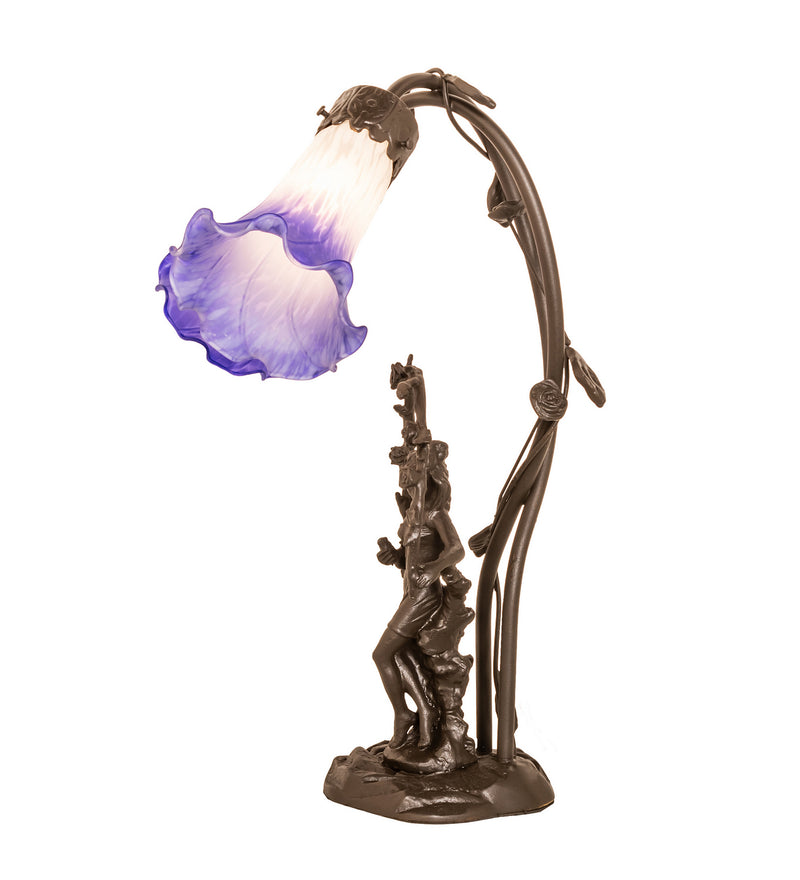 Meyda Tiffany 251856 Two Light Table Lamp, Mahogany Bronze