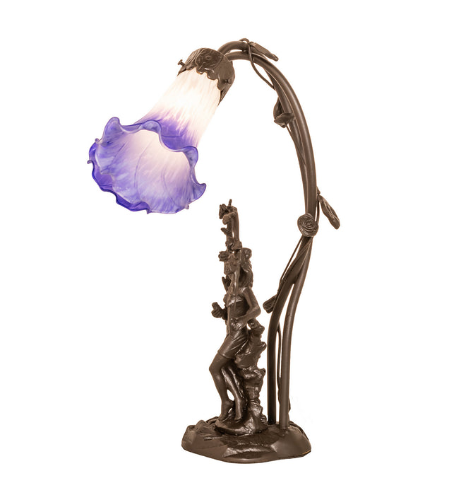 Meyda Tiffany 251856 Two Light Table Lamp, Mahogany Bronze
