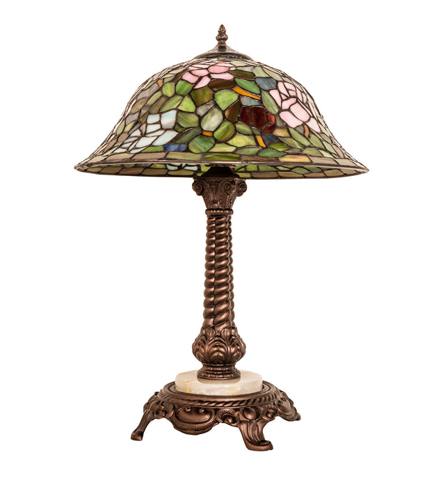 Meyda Tiffany 251920 One Light Table Lamp, Mahogany Bronze