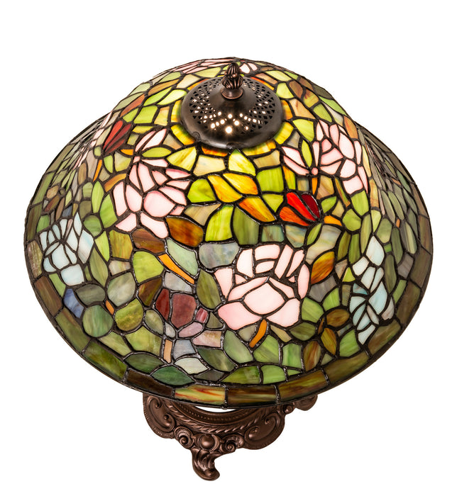 Meyda Tiffany 251920 One Light Table Lamp, Mahogany Bronze