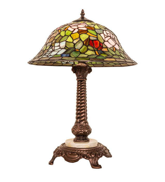 Meyda Tiffany 251920 One Light Table Lamp, Mahogany Bronze