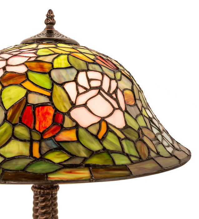Meyda Tiffany 251920 One Light Table Lamp, Mahogany Bronze