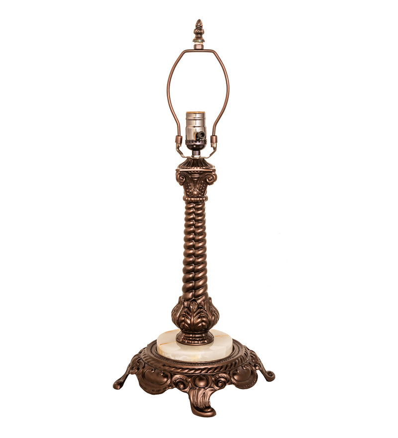 Meyda Tiffany 251938 One Light Table Lamp, Mahogany Bronze