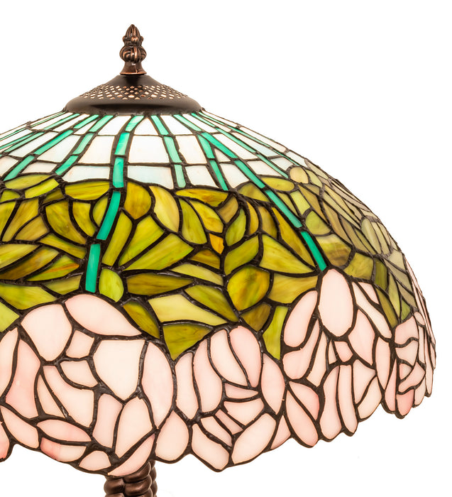 Meyda Tiffany 251964 One Light Table Lamp, Mahogany Bronze