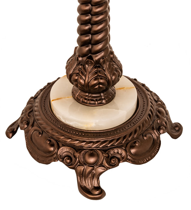 Meyda Tiffany 251964 One Light Table Lamp, Mahogany Bronze