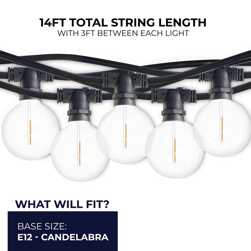 Bulbrite 812123 String Light, Black