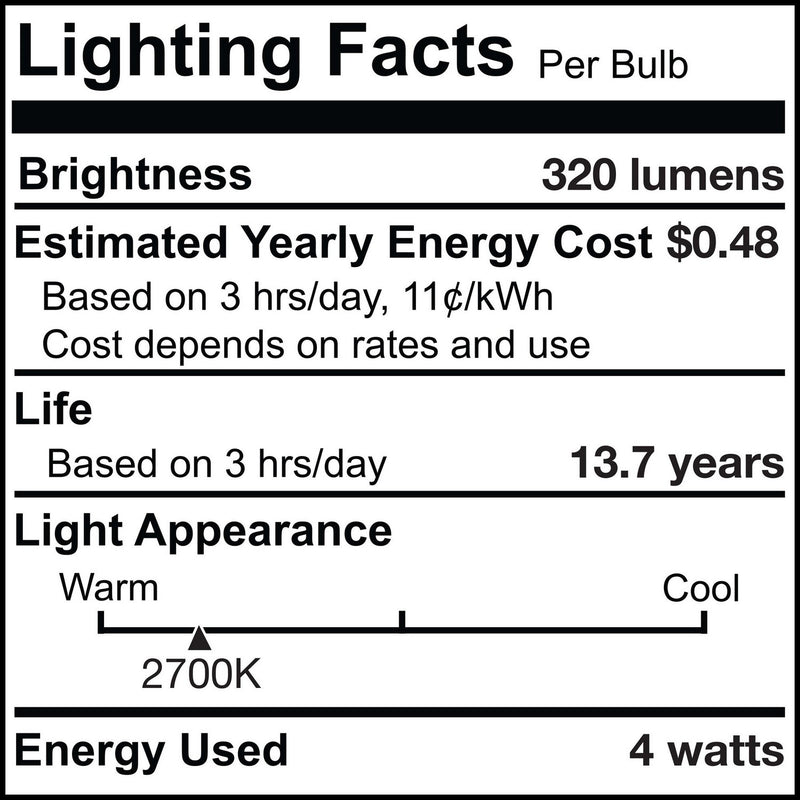 Bulbrite 776580 Light Bulb, Clear/Iridescent