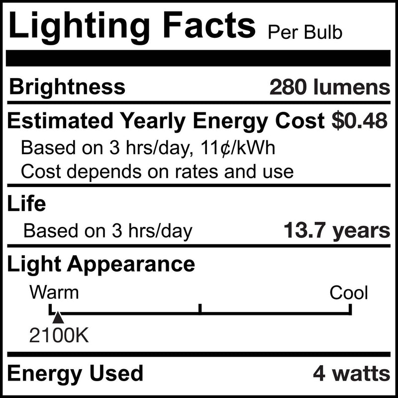 Bulbrite 776581 Light Bulb, Amber