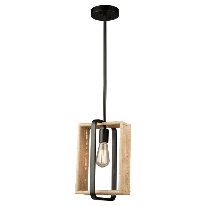 Artcraft AC11711BK One Light Pendant, Black