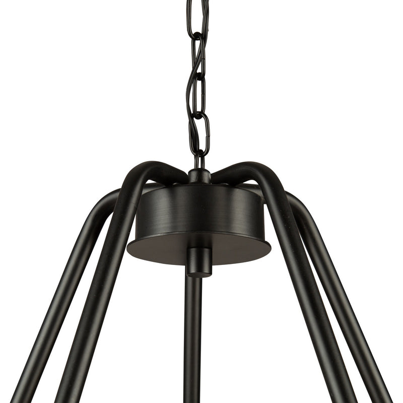 Artcraft AC11715BK Five Light Chandelier, Black