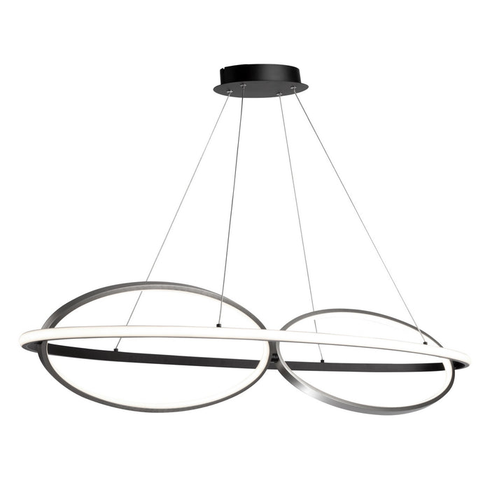 Artcraft AC6670NB LED Pendant, Black, Nickel