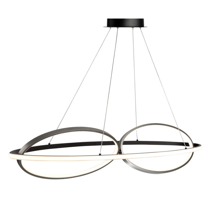 Artcraft AC6670NB LED Pendant, Black, Nickel