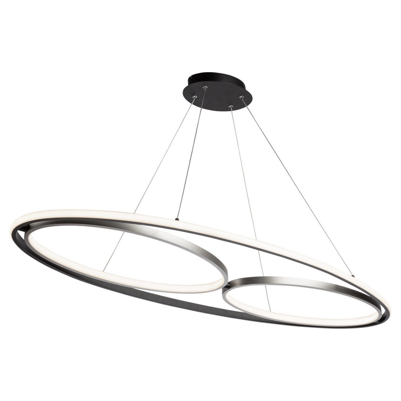 Artcraft AC6670NB LED Pendant, Black, Nickel