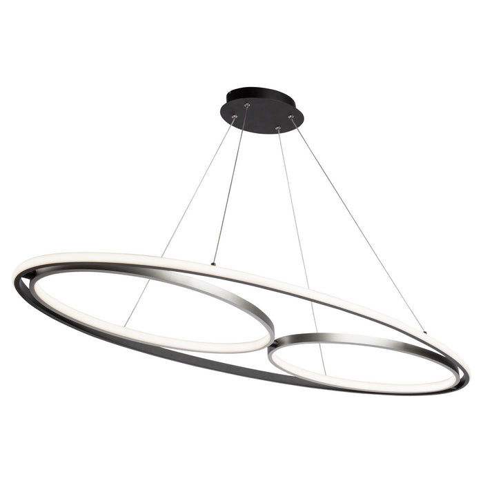 Artcraft AC6670NB LED Pendant, Black, Nickel