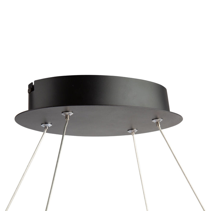 Artcraft AC6670NB LED Pendant, Black, Nickel
