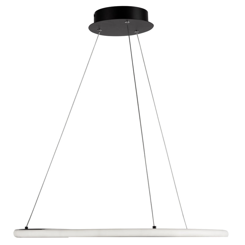 Artcraft AC6671NB LED Pendant, Black, Nickel
