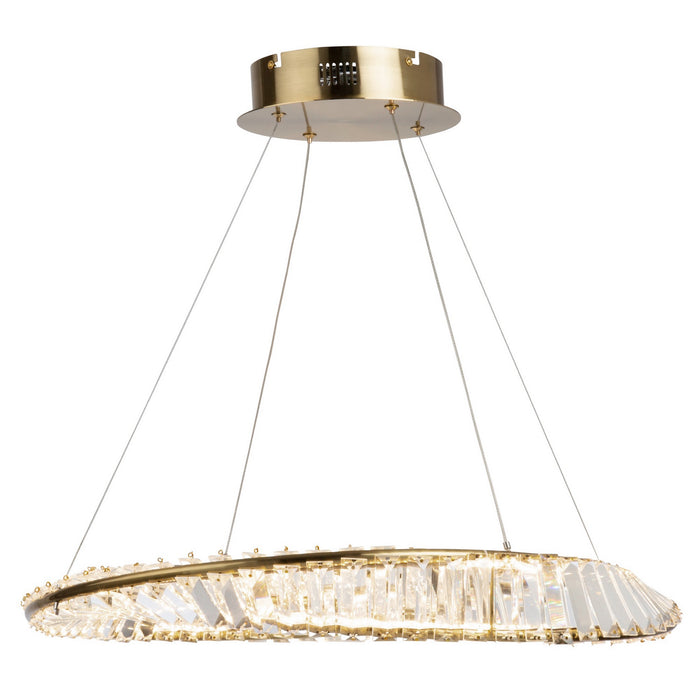Artcraft AC6720BB LED Pendant, Brushed Brass